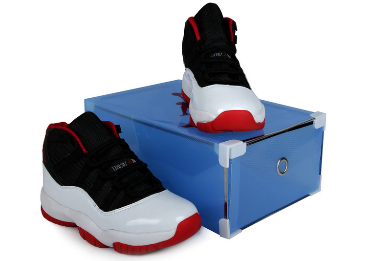 Air Jordan 11 Mens Shoes Black/White Online